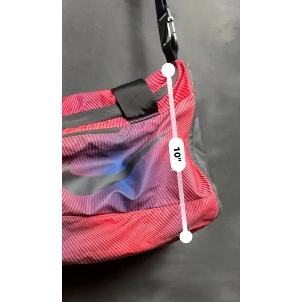 Nike Engineered Carry System Duffle Bag Red Blue Wave Gym Sport Travel Crossbody